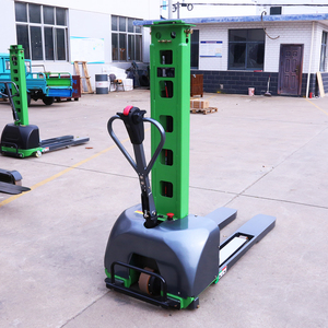 1 Ton 1.3m 2m Lift Portable Self Loading <strong>Stacker</strong> Battery Powered Pedestrian <strong>Stacker</strong> For Van Delivery And Material Handling - Product Image 3
