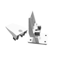 Pince pour écran rectangle réglable en alliage d'aluminium moderne panneau de séparation en verre accessoires de quincaillerie fixes pour bureau salon