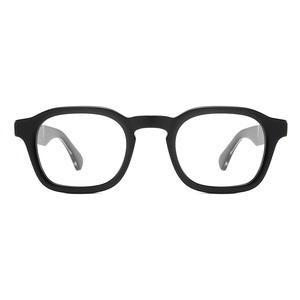 Lunettes de vue décontractées pour femmes MS 3007 en acétate, monture carrée, branches métalliques minimalistes, finition soignée, look sophistiqué - Product Image 6