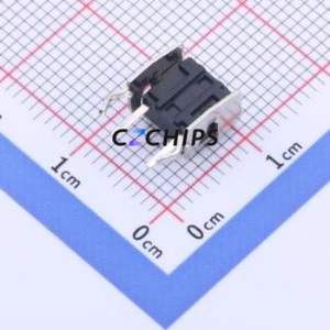 YTS1R0092ABT10 Tactile Switch Bent Lead Through Hole-3P,6x6mm Switch Single Pole Single Throw Round Button 2.5N Right Angle - Product Image 2