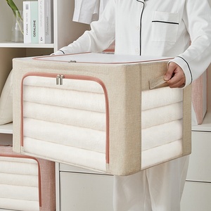 Multifunctional Foldable <strong>Clothes</strong> <strong>Storage</strong> Box Zipper Collapsible Washable <strong>Storage</strong> <strong>Unit</strong> for Home Wardrobe or Bag Use - Product Image 2
