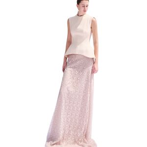 Good Quality Women's <b>Long</b> <b>Skirts</b> BORRA AURORA LACE <b>LONG</b> <b>SKIRT</b> Aurora Lace <b>High</b>-<b>Waisted</b> Women's Clothing Vietnam Manufacturer - Product Image 2