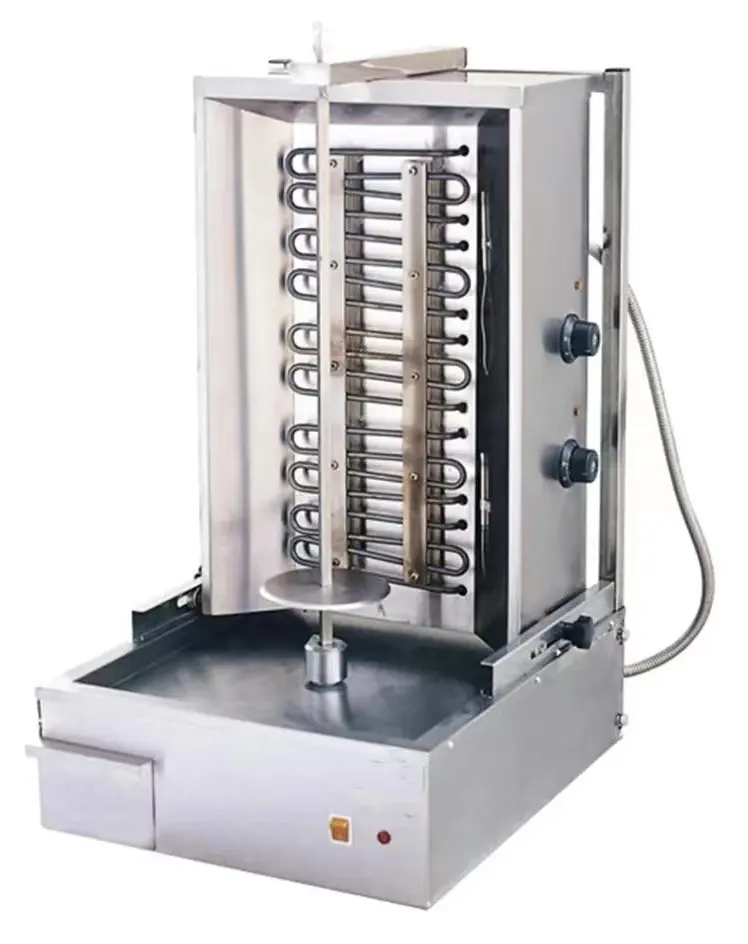 Groothandel Cateringapparatuur Roestvrijstalen Verticale Rotisserie Gas Shoarma Machine