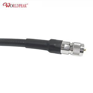 موصل ذكر من النوع N بزاوية قائمة (RA) إلى موصل ذكر PL259 UHF، مع مشبك تثبيت فائق المرونة مقاس 1/2 بوصة، كابل توصيل هيلياكس سوبرفلكس مقاس نصف بوصة - Product Image 2
