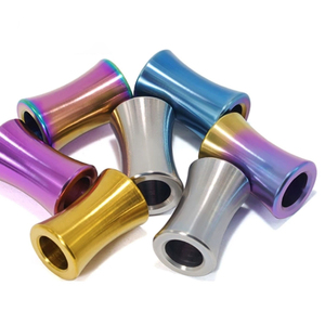 Perle de cordon en titane de taille <span class=keywords><strong>personnalisable</strong></span> - Léger, durable, pendentif de survie pour usage en extérieur - Product Image 2