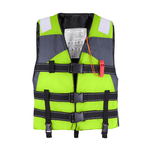 Gilet de sécurité <span class=keywords><strong>en</strong></span> mousse personnalisé avec logo couleur OEM pour travaux maritimes et interventions d'urgence, veste de sauvetage avec poches pour adulte - Product Image 1