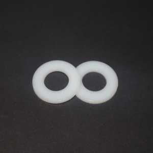 Kit de rondelles plates en nylon PA66 pour usage mécanique et électrique, 15 tailles, rondelles en plastique blanches pour vis et boulons M2-12 - Product Image 1