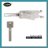 LISHI HY22 2-in-1 Alat Pembuka dan Dekoder Kunci Otomatis untuk Kendaraan Chrysler Dodge Jeep Bahan Stainless Steel untuk Penggunaan Ahli Kunci Profesional