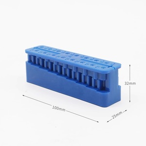 Lime endodontique dentaire, table de mesure, règle de mesure pour pointes de gutta-percha, outils de mesure orale avec graduations précises et - Product Image 2