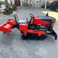 Potente Tractor de Orugas de 35 HP |   Máquina Agrícola Multifuncional con Alto Momento de Carga y Motor para Arar y Cavar Zanjas