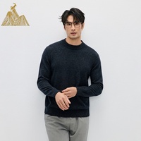 Pull en cachemire 100% pour homme, de qualité supérieure, fil torsadé fantaisie 9 jauges, épais, chaud et doux, pour l'hiver