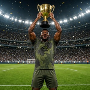 Completo Kit <span class=keywords><strong>Calcio</strong></span> 2026 Camouflage Foglie Forestali Verde Personalizzabile - Maglia e Pantaloncini Traspiranti con Sublimazione Totale per <span class=keywords><strong>Squadre</strong></span> - OEM - Product Image 2