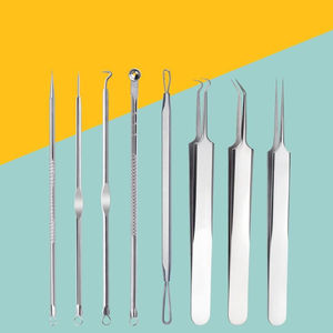 Acne Removal Kit Stainless Steel Vacuum Electric Blackhead <b>Remover</b> Pimple Extractor Facial Cleaning Tools - Product Image 1
