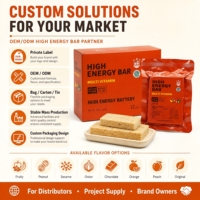 Biscuits compressés à l'arachide, ration alimentaire d'urgence, biscuits de survie haute énergie, longue durée de conservation, certifiés HALAL