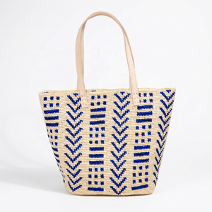 Sac à main jaune tissé, grand sac fourre-tout à bandoulière, alternative en raphia recyclé pour un usage quotidien - Product Image 4
