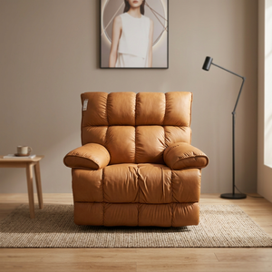 Modern Chair Microfiber Leather Foam Filling Manual Operation Living Room Furniture Contemporary Style - Product Image 3