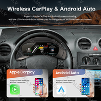 Ai Jia 12.3" LCD Digital Cluster Speedometer Instrument dengan Carplay Android Auto Meter untuk Volkswagen VW Caddy 2003-2009