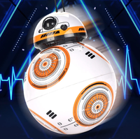 Robot RC con Control Remoto 2.4G, Figura de Acción con Sonido, Robot Droid BB8 Inteligente Mejorado, Modelo BB-8, Juguetes para Niños