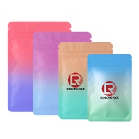 Logo personnalisé imprimé sacs aveugles trois faces étanche à l'humidité Doypack avec fermeture éclair pochette debout pour emballage porte-clés
