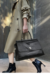 Bolsos de Mujer de Cuero Genuino a la Moda, Bolso de Hombro Cruzado, Bolso de Mano para Damas - Product Image 6