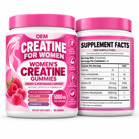 Permen Kunyah Pro Creatine Monohydrate Dengan Kolagen Biotin Vitamin D3 Pendukung Performa Wanita Label Pribadi OEM ODM Pasokan Grosir