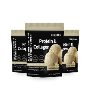 סגנון חדש וניל שייק ארוחה רזה אורגני אבקת חלבון מי גבינה אורגני אבקת חלבון פפטידים קולגן קרם גידול למבוגרים 2lb - Product Image 2