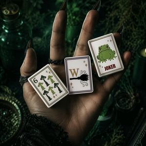 <span class=keywords><strong>Mahjong</strong></span> Américain Magie Sorcière Halloween – Ensemble Complet Vert Tourbillon en Acrylique 160 Tuiles – Tuiles de <span class=keywords><strong>Mahjong</strong></span> Gothique Foncé Potion - Product Image 3