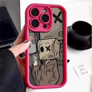 <span class=keywords><strong>Cover</strong></span> per Telefono Antiurto in TPU Stile Europeo e Americano con Impugnatura, Guscio Morbido per Tutti i Modelli - Product Image 2