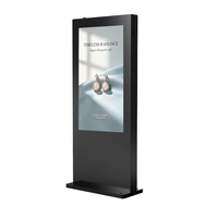 Pantalla LCD para Exteriores de 98 Pulgadas, Alto Brillo (3000 Nits), IP65 Impermeable, Kiosco Digital con Animación de Texto, para Centros Comerciales, SDK, de Pie