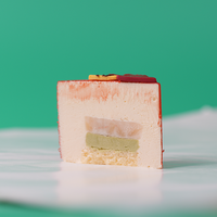 Vente directe usine – Gâteau mousse saveur kaki, faible en gras, certifié Halal, de haute qualité, OEM/ODM