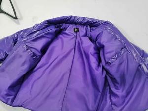 Veste d'été à bulles sans plumes 3M Thinsulate coton rempli chaud coupe-vent brillant extérieur personnalisable avant Logo OEM - Product Image 3