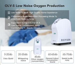 1-5l समायोजित प्रवाह 96% उच्च शुद्धता बिजली ऑक्सीजन Concentrator मशीन ऑक्सीजन Concerntrator सीई श्वास तंत्र 1 सेट जैतून - Product Image 3
