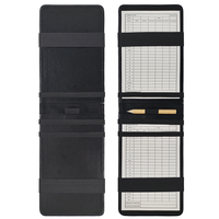 Porte-cartes de score et de distance de golf en gros avec boucle pour crayon et support vertical pour carnet
