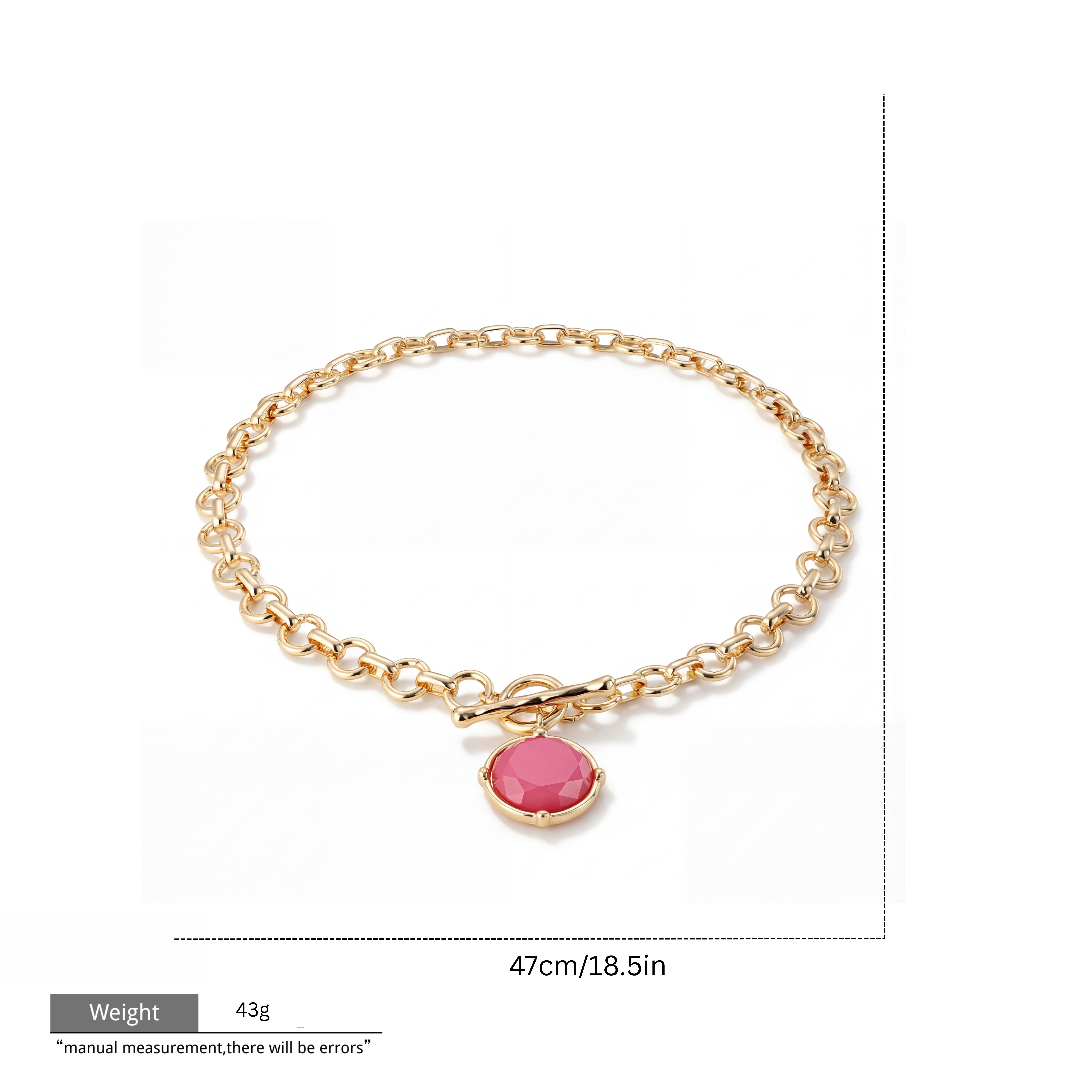 Lega di zinco con strass rosa GRJ3009N