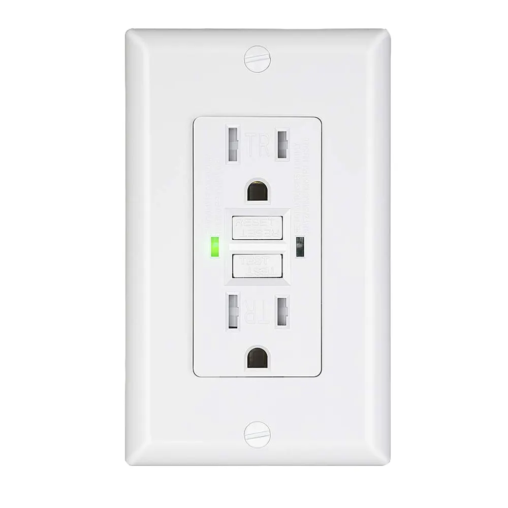 110V 15A 60Hz Self Test TR GFCI Outlet for US Standard plug Socket Receptacle