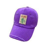 Gorra de Béisbol de Algodón de 6 Paneles al por Mayor, con Logotipo Bordado Personalizado, Estilo Vintage, para Mujer