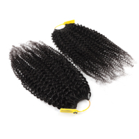 Extensions de cheveux humains vierges indiens Remy Orientfashion, ondulations profondes au crochet, pour femme, tresses Miracle Knots