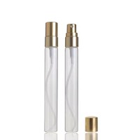 Distributeur de parfum de voyage portable avec 2ml 3ml 5ml 10ml flacons de pulvérisation en verre bouchon à vis en forme de cylindre pour les voyages en déplacement