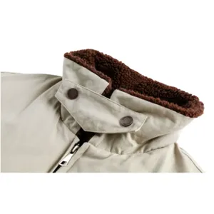 LAYENNE Winter Products Men's and Women's Thickened Patchwork Utility Bomber Jacket Padded Winter Coat - Product Image 4