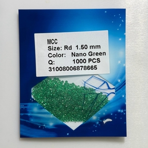 Đá Quý HQ Đá Quý Rời Chịu Nhiệt Độ Cao Đá Ngọc Lục Bảo Nano Xanh Tổng Hợp Giá 0.9-3Mm - Product Image 1