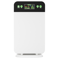 Purificateur d'air intelligent pour la maison avec filtre HEPA, télécommande, réglage de la vitesse du vent et de la durée en 3 étapes, mini purificateur d'air avec prise EU