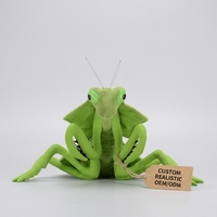Peluche de Mantis con Forma de Hoja Personalizado, Muñeco de Insecto de Peluche Suave para Museo de la Naturaleza, Souvenir, Regalo, Proveedor, Fábrica, OEM, ODM