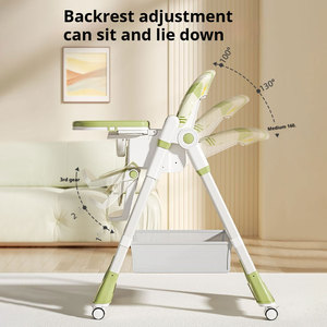 Nueva <span class=keywords><strong>Mesa</strong></span> de Comedor Plegable para Bebés, Ajustable, Convertible, Portátil, 3 en 1, Diseño Moderno - Product Image 5