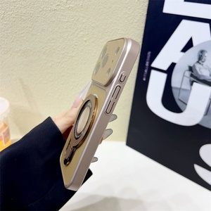 Funda de Vidrio Nano Ag con Protección de Lente Acrílica, Funda Esmerilada Antiarañazos, Funda de Lujo para Teléfono con Soporte para iPhone 17 Pro - Product Image 6
