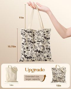 Premium Quality Canvas Shopping Handbag Durable Tote <b>Bag</b> with Multi-Pockets for Women Travel and <b>Work</b> Available For Sale - Product Image 3