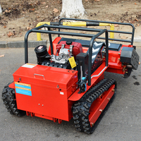 Robot Pemotong Rumput Profesional Berkualitas Tinggi dengan Remote Control, Lebar 1200mm, Yoke Zero Turn, Mesin Bensin/Diesel 4-tak Tanpa Kabel