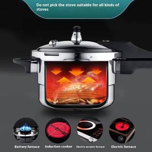 Olla a presión de acero inoxidable ecológica de 4-14 <span class=keywords><strong>litros</strong></span>, cierre de Clip, cocina de mano de plástico - Product Image 2