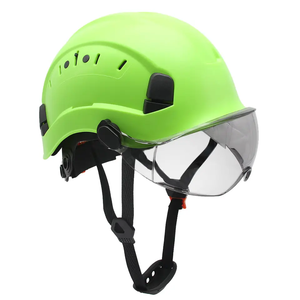 Caschi di Sicurezza Certificati CE EN 397 ANSI, Leggeri in ABS per Adulti, con Visiera, per Costruzioni, Arrampicata e Soccorso - Product Image 2