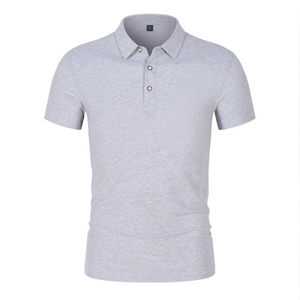 Chemise boutonnée à manches courtes pour homme, personnalisée, de haute qualité, tricotée, couleur unie, 100 % polyester, avec impression par transfert thermique, fabrication ODM - Product Image 2