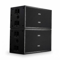 Système de sonorisation Line Array professionnel pour événements en plein air, 8006AS, double caisson de basses actif de 18 pouces, 2500W RMS, aimant en ferrite, SPL maximal de 141dB